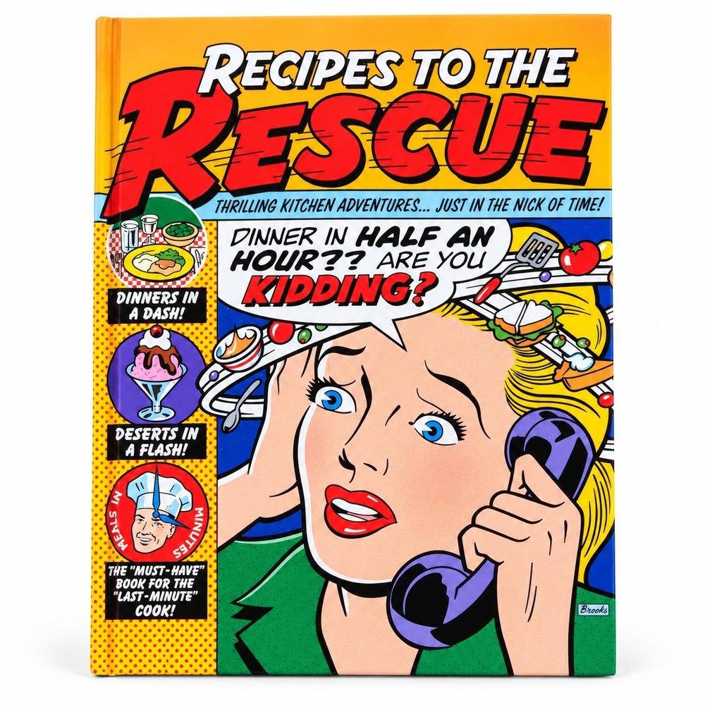 Better Homes and Gardens Recipes to the Rescue Cookbook 2000 Pop Art Comic Book